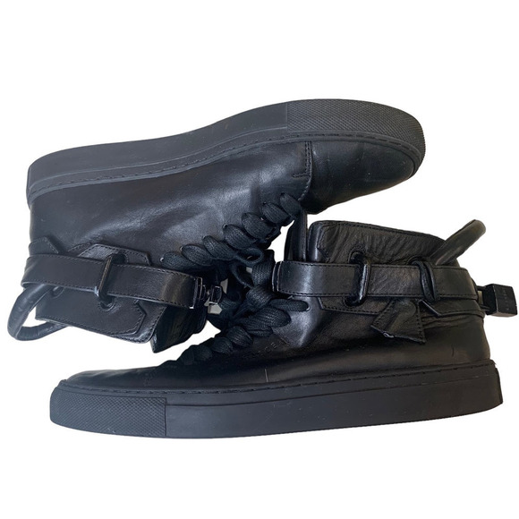 BUSCEMI Men's Sneaker Leather in Black SZ 7 - Picture 6 of 10